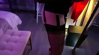 #24 Juicy Ass in Nylon Is Ready to Suck and Fuck a Dick