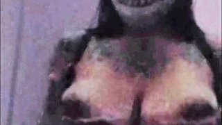 I secretly send my big tits to my stepbrother