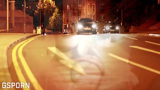 Glamour And Hot Sex In Threesome Fucking Hot Blonde Milf In Limousine Car