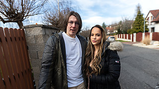 Dude getting cucked and has to watch the threesome