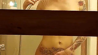 Shy Guy Filming His Girlfriend in the Shower