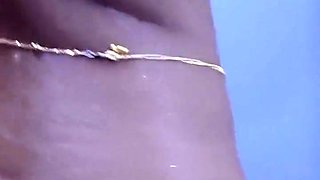 Young Girl Stripping And Taking Bath