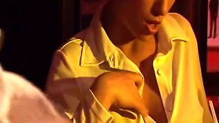 Sexy Blonde Moans While Getting Drilled From Behind In A Restaurant