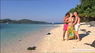 While Katy Caro Catches Some Rays on the Beach She'll be Getting a DP - Private Porn Sex Videos