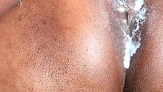 Big Black Pussy Fucked After Massage