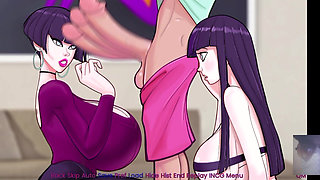 Hinata From Naruto Is Fucked in a Threesome as a Part of Therepy!!