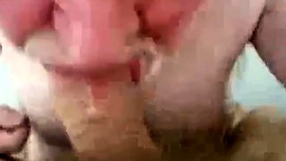 Amateur Daddy Bear Sucks Cock