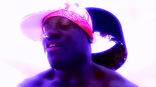 Asian Babe Double Penetrated by Muscular Studs