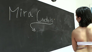 Mira Cuckold Classroom Fetish Creampie
