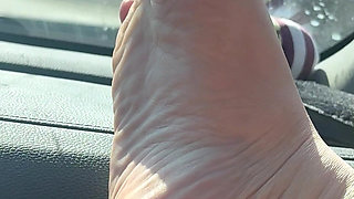 Feet on the Dash (royal Blue French Tips)