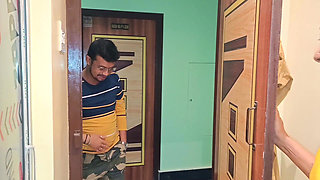 After Meeting His Girlfriend, He Left Her Stepsister During Her Periods and Licked Her Soft Pussy.