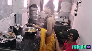 Hot Desi Bhabhi Kitchen Sex With Husband
