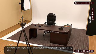 Whispers of Desire - V0.25 - Sarah poses boldly for Vincent's photoshoot - Demo