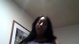 BBW Black Cam Girl Says Hi to Her Fans