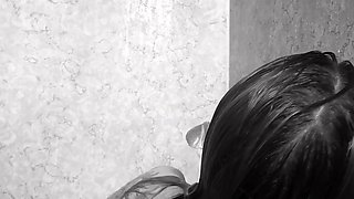 Independent Teen brunette girl toying pussy outdoor