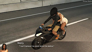 Project Hotwife - Gameplay - Roleplay - Wife Exposing Her While Driving in Bike