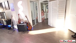 MILF stepmother gives me the best blowjob in my life