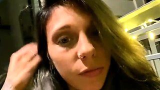 Amateur striptease and Solo masturbation