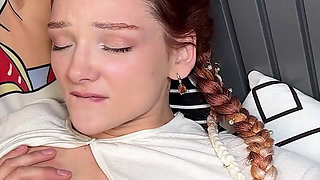 Hot Stepsister Seduces Step Stepbrother with Her Pantyhose and He Fucks Her