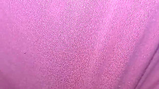 Flashing Rubbing My Tight Hairy Pussy Closeup