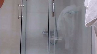 Busty blonde milf with amazing ass does deep throat in POV