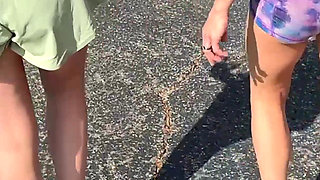 Two Lesbians Sloppily Worship Dirty Feet Rim and Eat Pussy