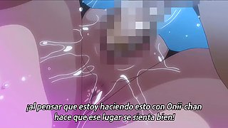 Hot hentai: sexy girls with big boobs fight over my cock, pleasing it with their mouths and pussies