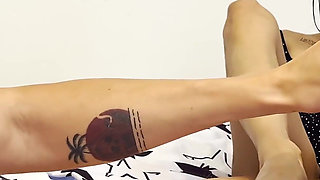 Tiny Colombian Teen Violeta Grey Turns Foot Massage Into Oily Footjob & Foot Blowjob