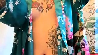 Amateur brunette Michelle with small tit