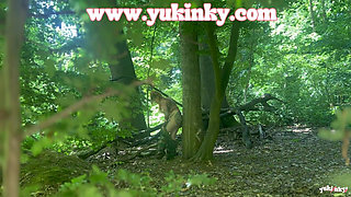 I Surprise This Voyeur - Amateur French Alt Hairy Redhead JOI Exhib Soft Dom Masturbation Forest