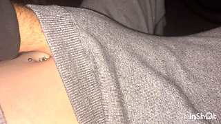 My Stepbrother Masturbates Me in His Car!