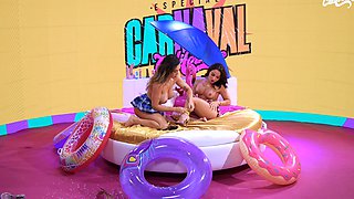 Wild Carnival Party With Hot Babes Playing Erotic