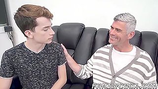 Hunky Stepdad Barebacks Twink Stepson And His Gay Lover