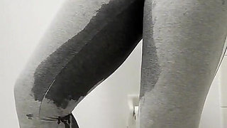 Pissing My Self Wear Grey Leggings
