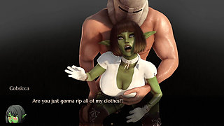 Goblin Layer - Fucking a Big-assed Goblin in Front of My Teammates
