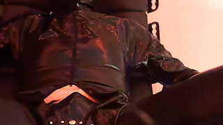 Slave is punished and spat on