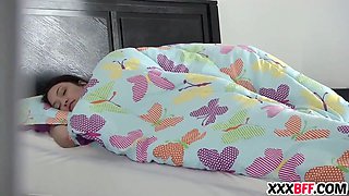Sleepover surprise at bffs house