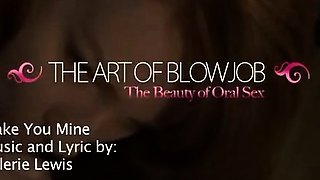 Big tit brunette sucks a big cock POV