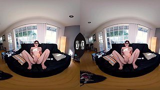 Geeky Girl Gets Off - Redhead Nerdy Babe Toying