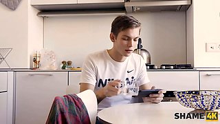 Shame4k. unexpected and never-to-be-forgotten sexy in the douche with tastey mature