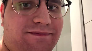 24yo boy in public toilets again: undresses, licks everything there, eats dirty papers and flushes his head in the toilet