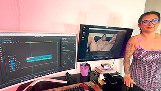 Distracting My Husband While He Works: Surprise Blowjob and Creampie in the Office