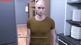 Pervert Playing with His MILF Landlady's Ass When Her Husband Walks Inside the Room - Heart Problems 27