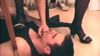 Young mistress and her slave Richie