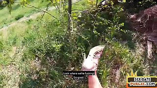 Dating public MILF bitch fucked hardcore outdoor in POV
