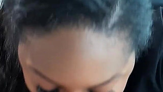Hot Ebony Charlotte Lavish Blows White Mystery Man