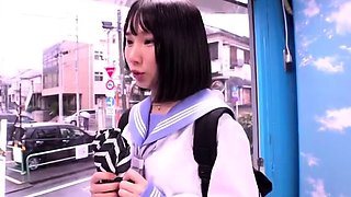 Asian busty teen getting toy fucked hard