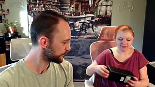 Hentai Redhead Unboxes Thick Fantasy Buttplug for Masturbation