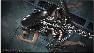 Jill Valentine And Car Toon - Xenomorph Fucks Jill Valenine Raw Doggy Style! Full Version! (alien X Resident Evil)