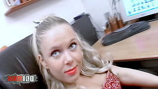 Electra: Horny Blonde Electra Getting Naked